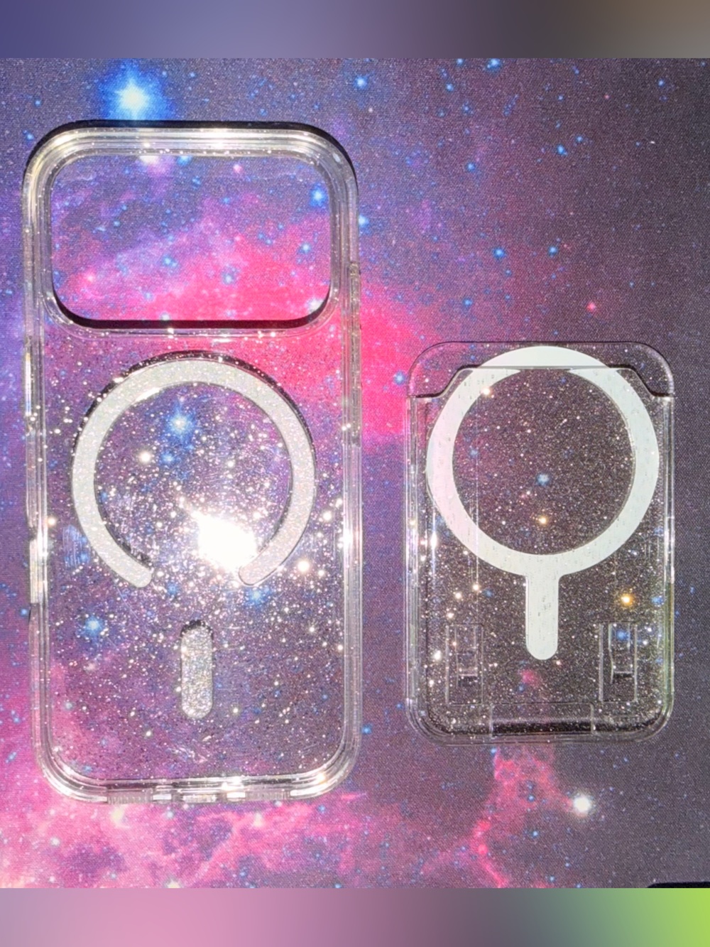 Clear Glitter Case with MagSafe Wallet - iPhone 17 Pro